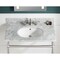 Anzzi 34.5 in. Console Sink in Brushed Nickel with Carrara White Counter Top CS-FGC004-BN - alternate 7